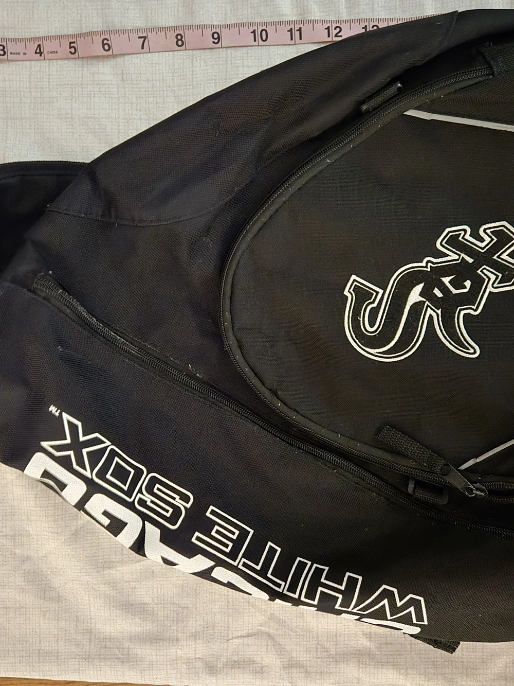 White Sox Black Team Logo Backpack - Unbranded